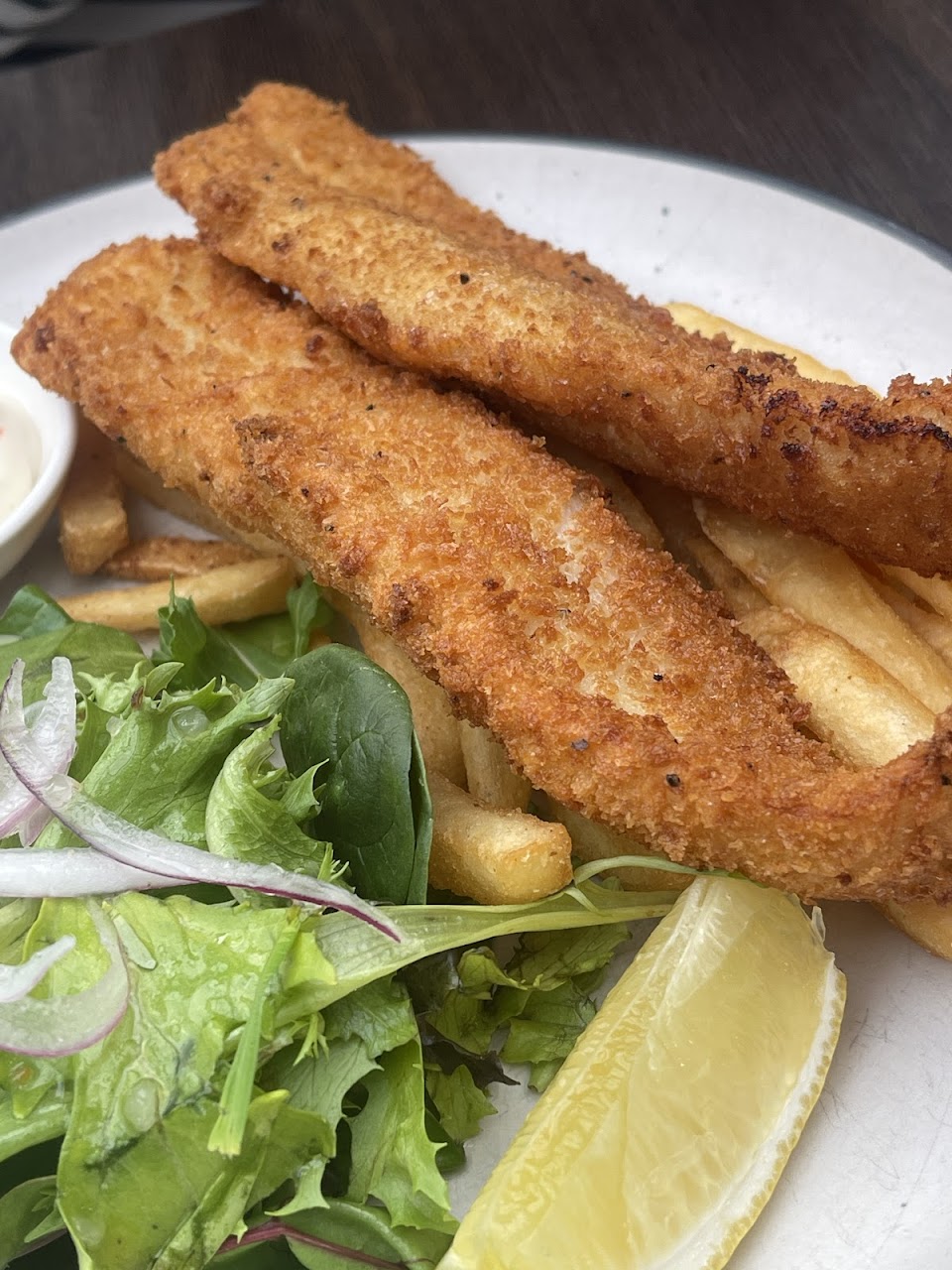 Fish and chips style plate